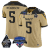 Braxton Woodson Jersey #5 Navy Midshipmen 2025 Armed Forces Bowl All Stitched Football 11 Braxton Woodson Jersey #5 Navy Midshipmen 2025 Armed Forces Bowl All Stitched Football