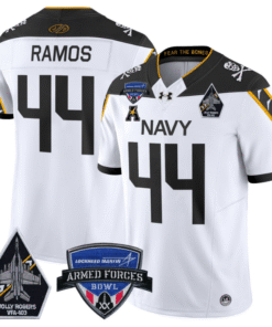 Colin Ramos Jersey #44 Navy Midshipmen 2025 Armed Forces Bowl All Stitched Football 8 C7FENS5
