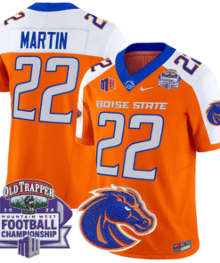 Doug Martin Jersey #22 Boise State Broncos 2024 Championship Vapor Stitched Football 11 DAZ8NJA
