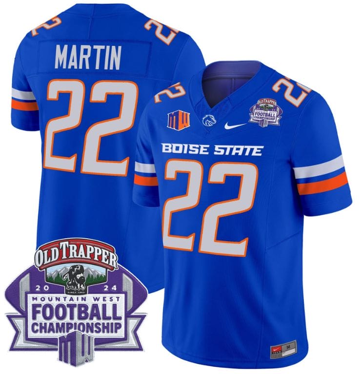 Doug Martin Jersey #22 Boise State Broncos 2024 Championship Vapor Stitched Football 3 Doug Martin Jersey #22 Boise State Broncos 2024 Championship Vapor Stitched Football - Image 3