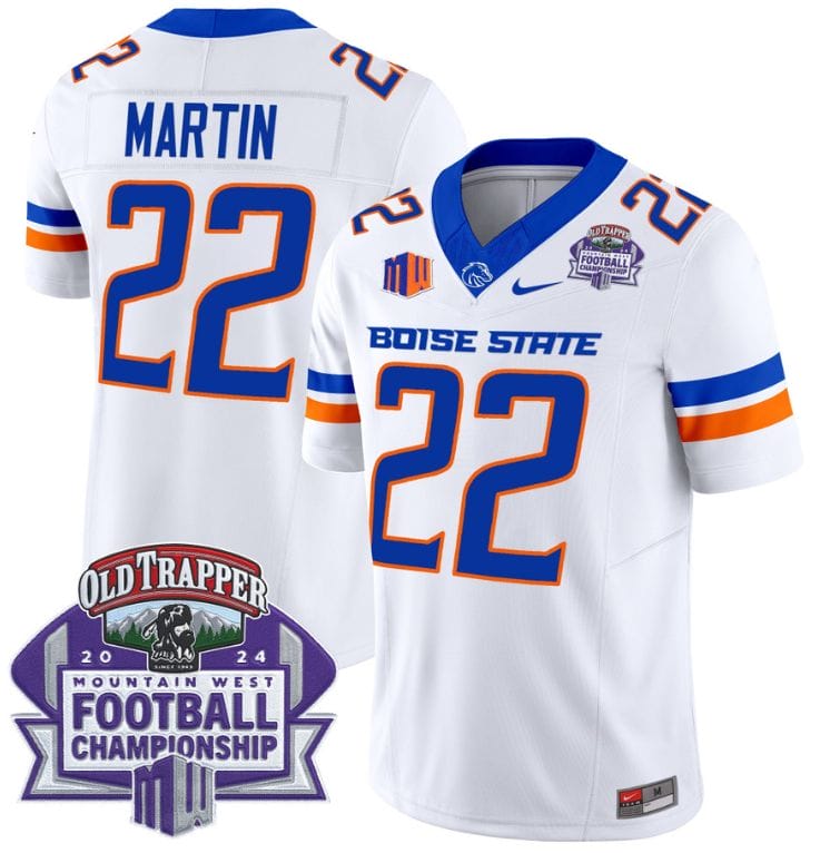 Doug Martin Jersey #22 Boise State Broncos 2024 Championship Vapor Stitched Football 2 Doug Martin Jersey #22 Boise State Broncos 2024 Championship Vapor Stitched Football - Image 2