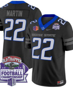 Doug Martin Jersey #22 Boise State Broncos 2024 Championship Vapor Stitched Football
