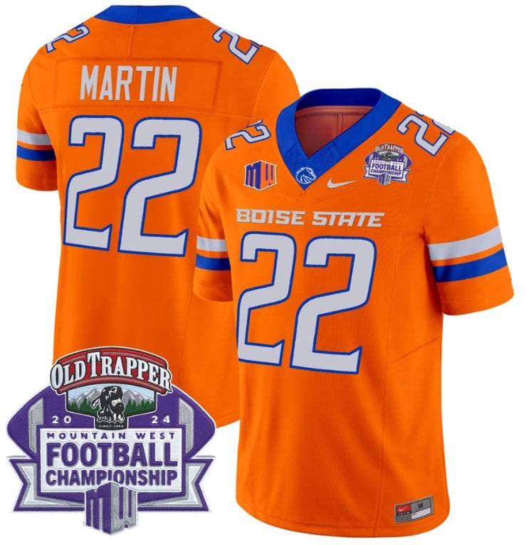 Doug Martin Jersey #22 Boise State Broncos 2024 Championship Vapor Stitched Football 5 Doug Martin Jersey #22 Boise State Broncos 2024 Championship Vapor Stitched Football - Image 5