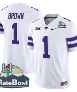 Jayce Brown Jersey #1 Kansas State Wildcats 2025 Rate Bowl Patch Football All Stitched 6 J2M7SXS