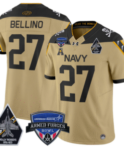 Joe Bellino Jersey #27 Navy Midshipmen 2025 Armed Forces Bowl All Stitched Football
