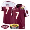 Michael Vick Jersey #7 Virginia Tech Hokies 2025 Duke’s Mayo Bowl Patch Stitched Football