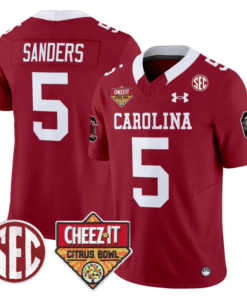 Raheim Sanders Jersey #5 South Carolina Cheez-It Citrus Bowl Patch Stitched Football 7 RNKKV2T