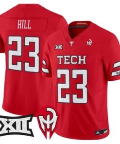 Adam Hill Jersey #23 Texas Tech Red Raiders Too Cold Vapor Stitched 7 Adam Hill Jersey 23 Texas Tech Red Raiders Too Cold Vapor Stitched Red