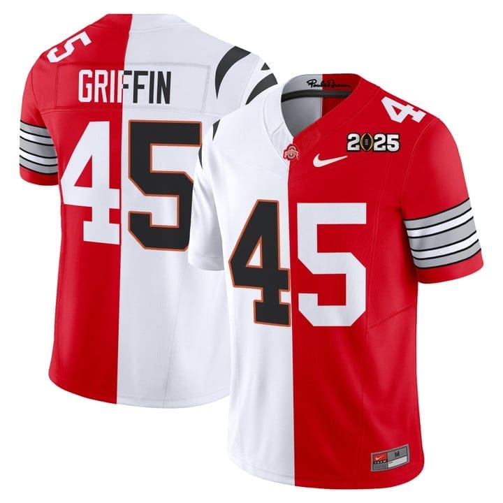 ArchieGriffinJersey 45OhioStateBuckeyes2025SplitVaporLimitedStitched