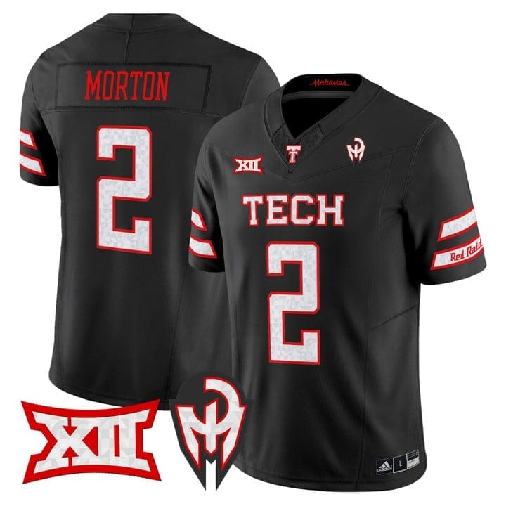 Behren Morton Jersey #2 Texas Tech Red Raiders Too Cold Vapor Stitched 1 Behren Morton Jersey #2 Texas Tech Red Raiders Too Cold Vapor Stitched