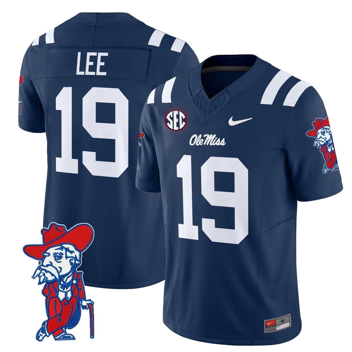 Cayden Lee Jersey #19 Ole Miss Rebels 2025 Limited V2 Stitched 1 Cayden Lee Jersey #19 Ole Miss Rebels 2025 Limited V2 Stitched