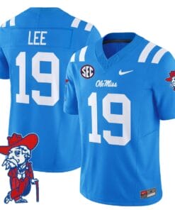 Cayden Lee Jersey #19 Ole Miss Rebels 2025 Limited V2 Stitched 8 Cayden Lee Jersey 19 Ole Miss Rebels 2025 Limited V2 Stitched Powder Blue