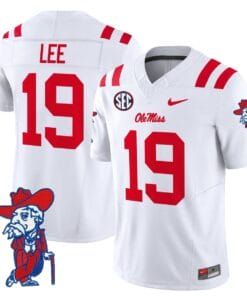 Cayden Lee Jersey #19 Ole Miss Rebels 2025 Limited V2 Stitched 6 Cayden Lee Jersey 19 Ole Miss Rebels 2025 Limited V2 Stitched White