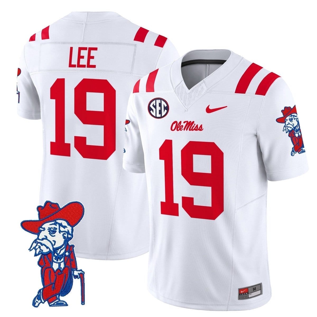 Cayden Lee Jersey #19 Ole Miss Rebels 2025 Limited V2 Stitched 2 Cayden Lee Jersey #19 Ole Miss Rebels 2025 Limited V2 Stitched - Image 2