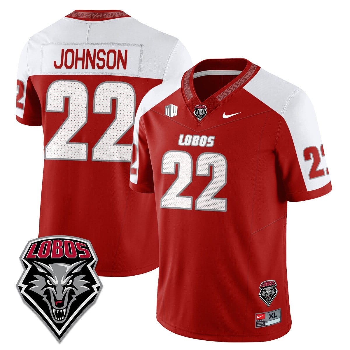 Dimitri Johnson Jersey 22 UNM Lobo Football 2025 Stitched Alternate