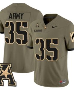Doc Blanchard Jersey #35 Army Black Knights 2025 Vapor Stitched 8 Doc BlanchEor Stitched Olive