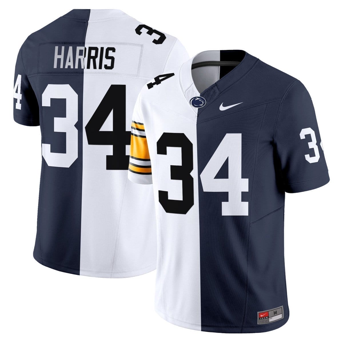 FrancoHarrisJersey 34PennStateNittanyLionsSplitVaporLimitedStitched