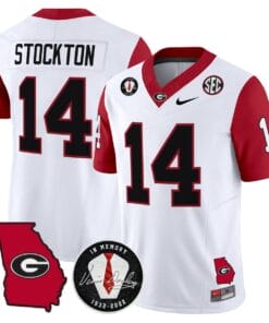 Alternative view of Gunner Stockton Jersey #14 Georgia Bulldogs 2025 Limited Stitched