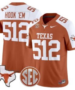Hook 'Em Jersey #512 Texas Longhorns 2025 State Map SEC Patch 8 Hook Em Jersey 512 Texas Longhorns 2025 State Map SEC Patch Orange Alternate 383b8a94 4237 4715 9213 70717d7330e3