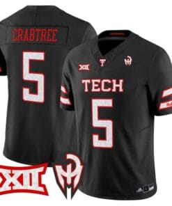Michael Crabtree Jersey #5 Texas Tech Red Raiders Too Cold Vapor Stitched