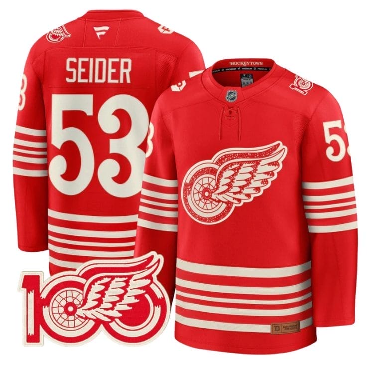 MoritzSeiderJersey 53DetroitRedWingsCentennialSeasonPremiumStitched