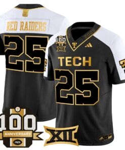 Red Raiders Jersey #25 Texas Tech 2025 100th Anniversary Stitched