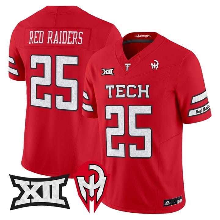 Red Raiders Jersey #25 Texas Tech Too Cold Vapor Limited Stitched 4 Red Raiders Jersey #25 Texas Tech Too Cold Vapor Limited Stitched - Image 4
