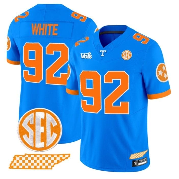 ReggieWhiteJersey 92TennesseeVolunteersBlueBlazeEditionStitched