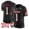 Reggie Virgil Jersey #1 Texas Tech Red Raiders Too Cold Vapor Stitched 8