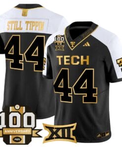 Still Tippin Jersey #44 Texas Tech 2025 100th Anniversary Stitched