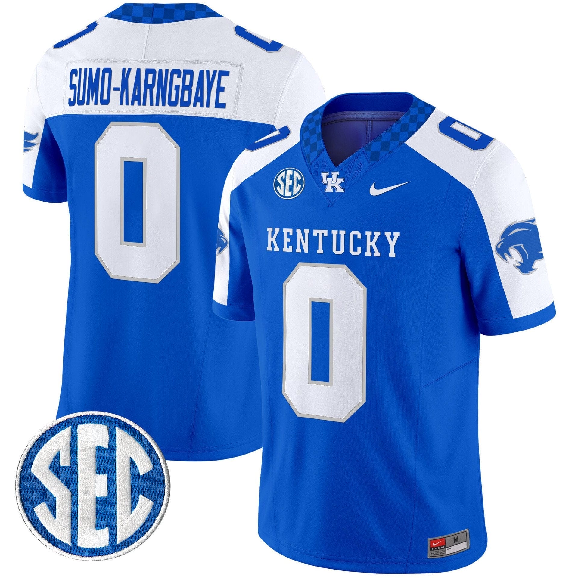 Sumo-Karngbaye Jersey #0 Kentucky Wildcats 2025 Limited Stitched 3 Sumo-Karngbaye Jersey #0 Kentucky Wildcats 2025 Limited Stitched - Image 3
