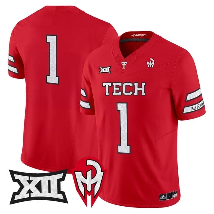 Team Jersey #1 Texas Tech Red Raiders Too Cold Vapor Limited Stitched 4 Team Jersey #1 Texas Tech Red Raiders Too Cold Vapor Limited Stitched - Image 4