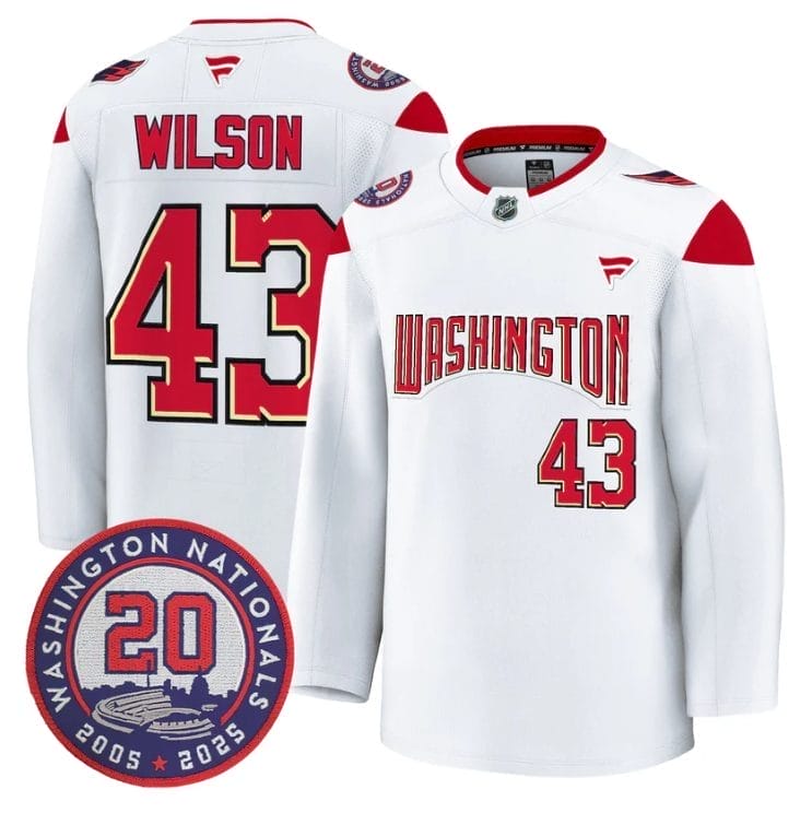 TomWilsonJersey 43WashingtonCapitals20thAnniversarySeasonsStitched