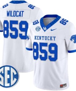 Wildcat Jersey #859 Kentucky Wildcats 2025 Limited Stitched 6 Wildcat Jersey 859 Kentucky Wildcats 2025 Limited Stitched White