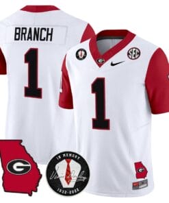 Alternative view of Zachariah Branch Jersey #1 Georgia Bulldogs 2025 Limited Stitched