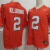 Clemson Tigers #2 Cade Klubnik Jersey F.U.S.E. Football Stitched 6 Clemson Tigers 2 Cade Klubnik Orange F.U.S.E. Stitched Football Jersey